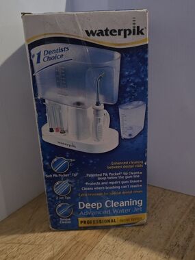 Waterpik Deep Cleaning Professional Water Jet - open box